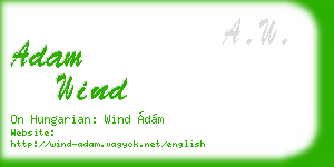 adam wind business card